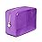 Embla London Makeup Bag Cosmetic Case, Clear Zipper Make Up Pouch and Toiletry Travel Tote, Cute Skincare Pouches for Women Girls, Preppy Purse Cosmetic Organizer, Large Makeup Bags, Grape