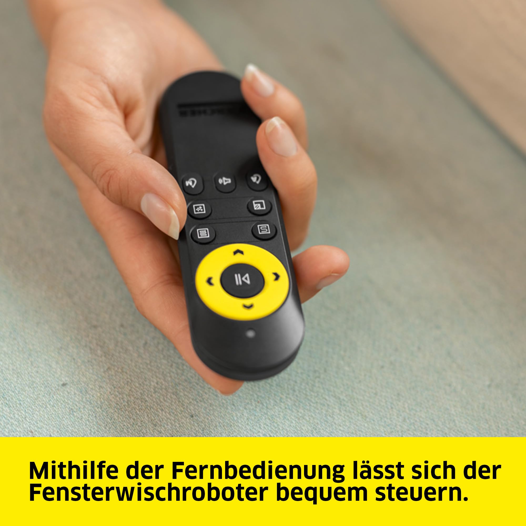 KÄRCHER Fensterputzroboter RCW 2 Extra+, automatische Fensterreinigung, mit Sicherungsseil und Notversorgungs-Akku, 3 min/m², Tank: 70 ml, 5 Reinigungsmodi, Kabel: 5 m, 6 Paar Wischbezüge