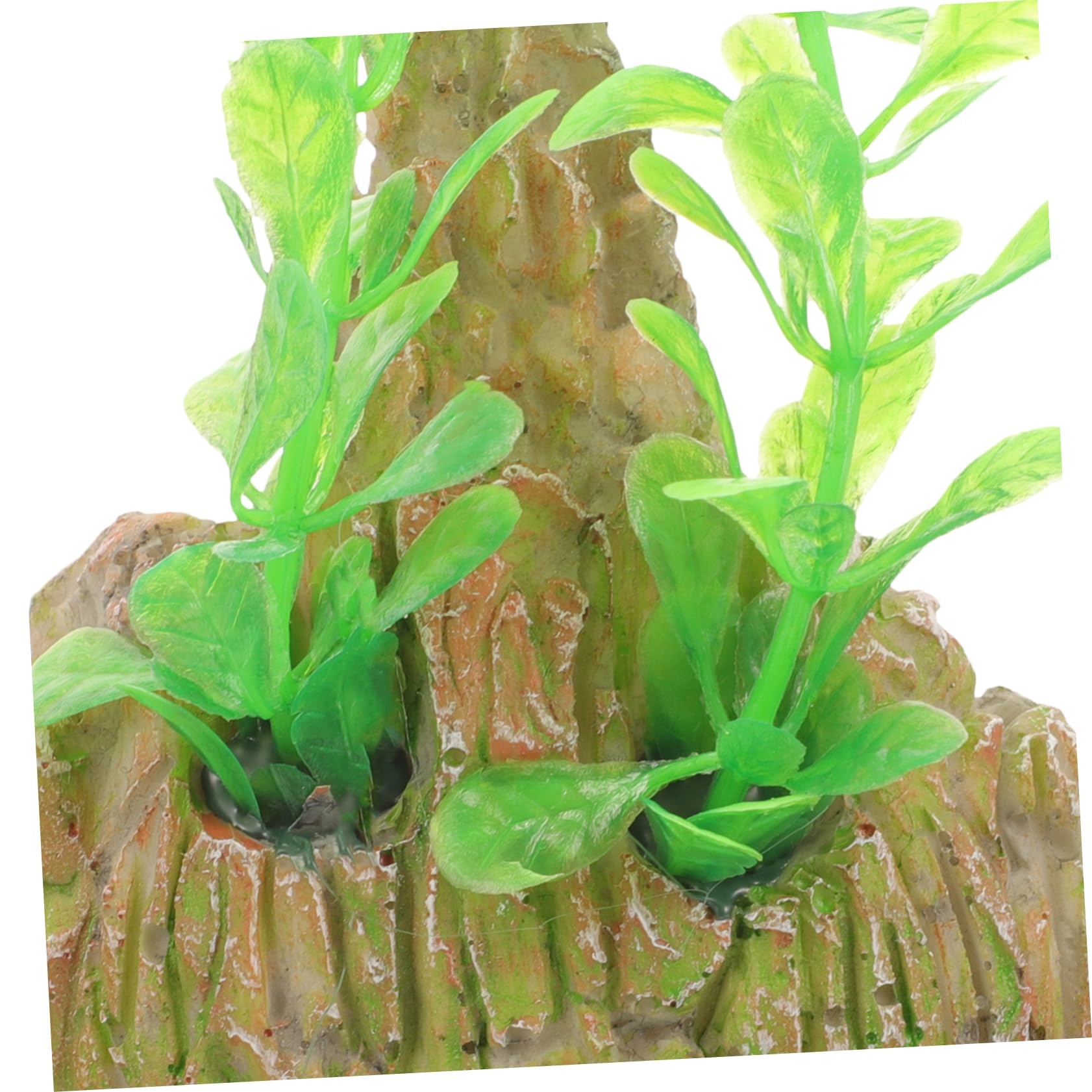 Cabilock 4 Set Falso Acquario Di Montagna Piante Di Serbatoi Di Pesce Ornamenti Del Serbatoio Di Pesce Aquarium Aqua Montagna Di Resina Dell'acquario Grotta Di Pelle Di Pesce 2 Pezzi*4