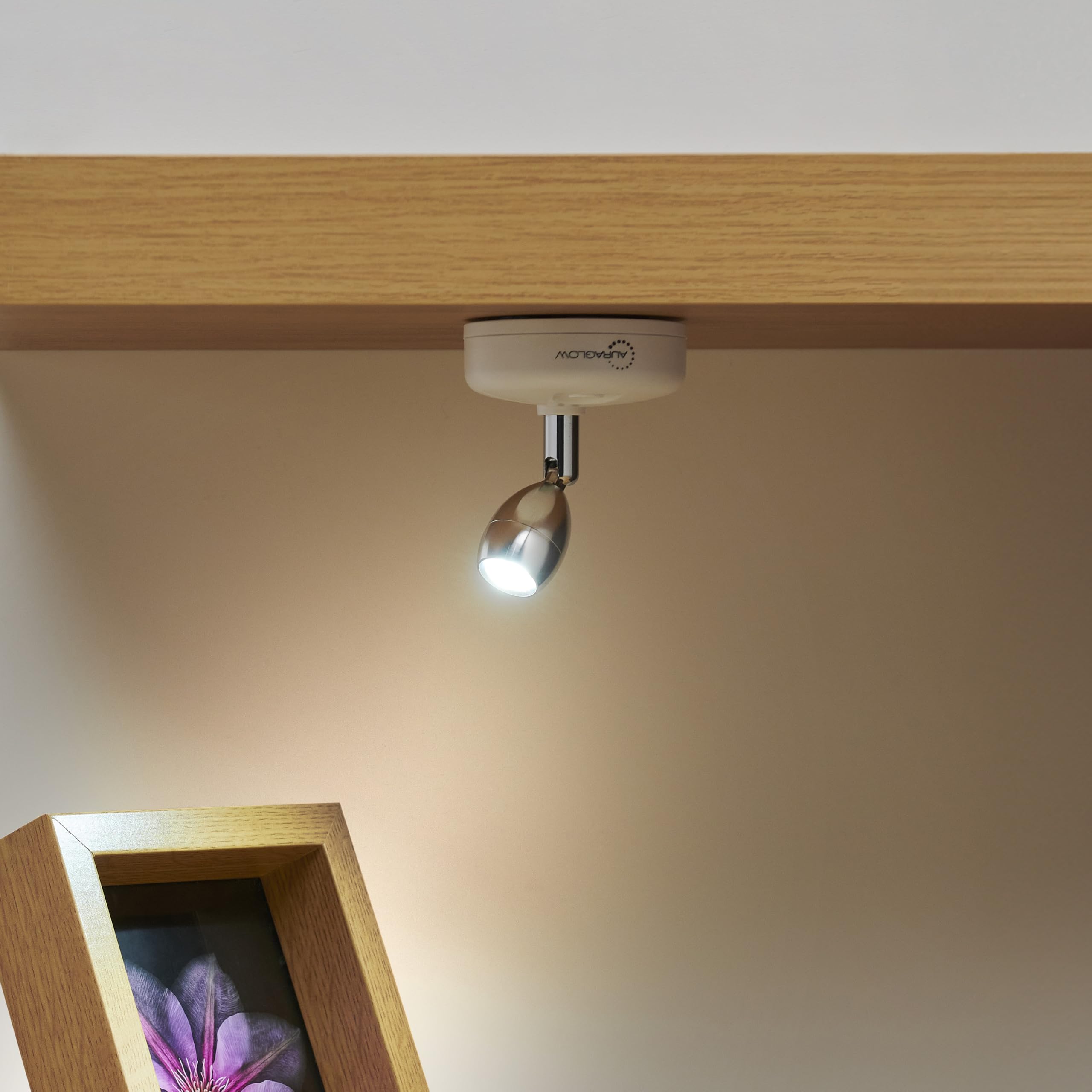 Luci Vetrina RGB Senza Fili, Nero Faretti Ricaricabili Con Telecomando