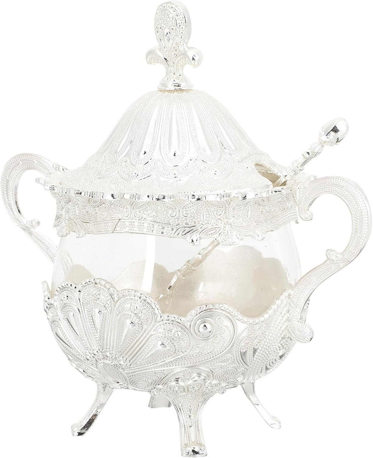 European Style Condiment Pot with Lid for Chili and Pepper Storage
