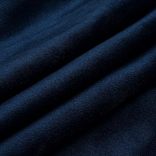 Miniatura 5 de NiNi ALL Juego de 2 fundas de almohada decorativas de terciopelo azul oscuro de 24 x 24 pulgadas, fundas de cojín azul marino suaves para sofá,