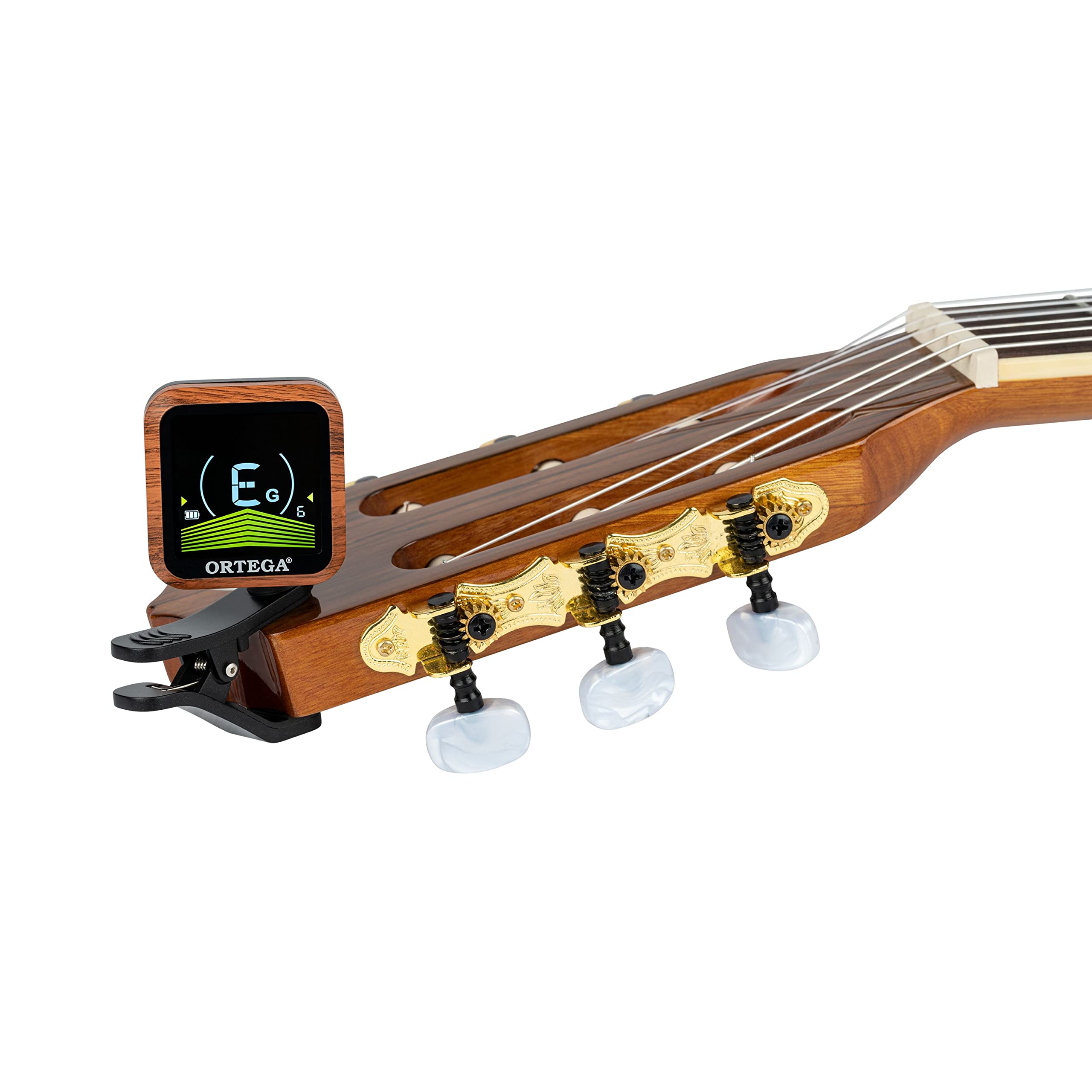 Ortega Guitars Accordatore a clip ricaricabile cromatico/multi-modalità (OETRC)