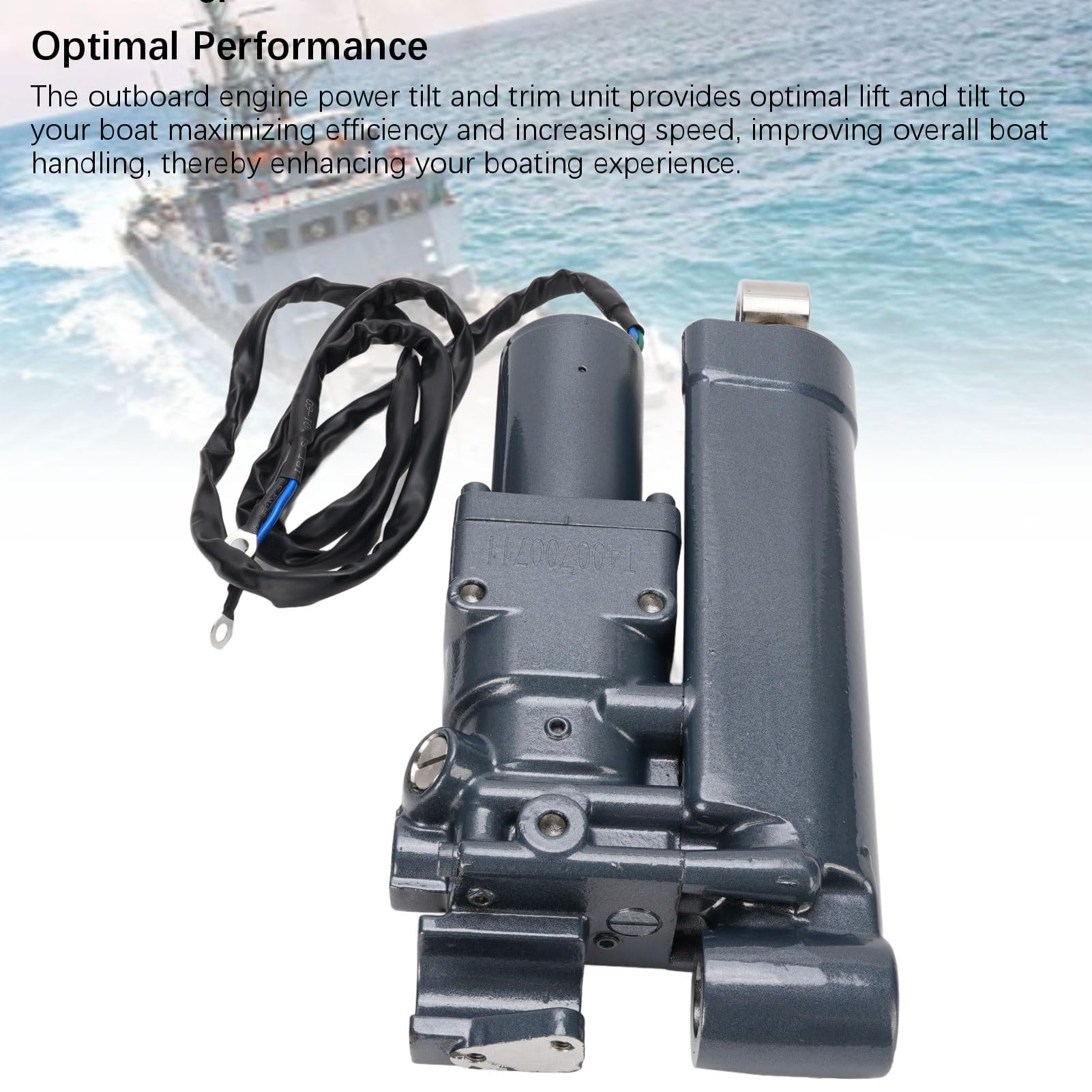 unità di Inclinazione Elettrica Fuoribordo Potenziata in Metallo 65W-43800-02-4D per Motore Fuoribordo F25 F30 a 4 Tempi Adatto per Progetti di Restauro