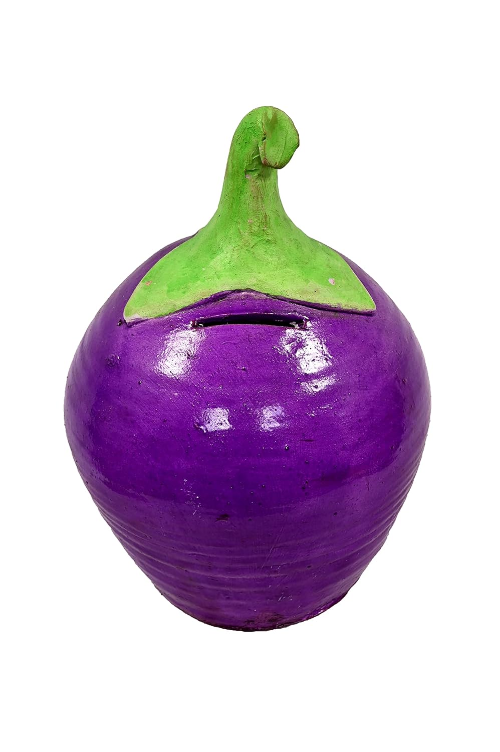 Busy Bee Handmade Brinjal Shape Gullak or Money Bank Amazon.in Toys