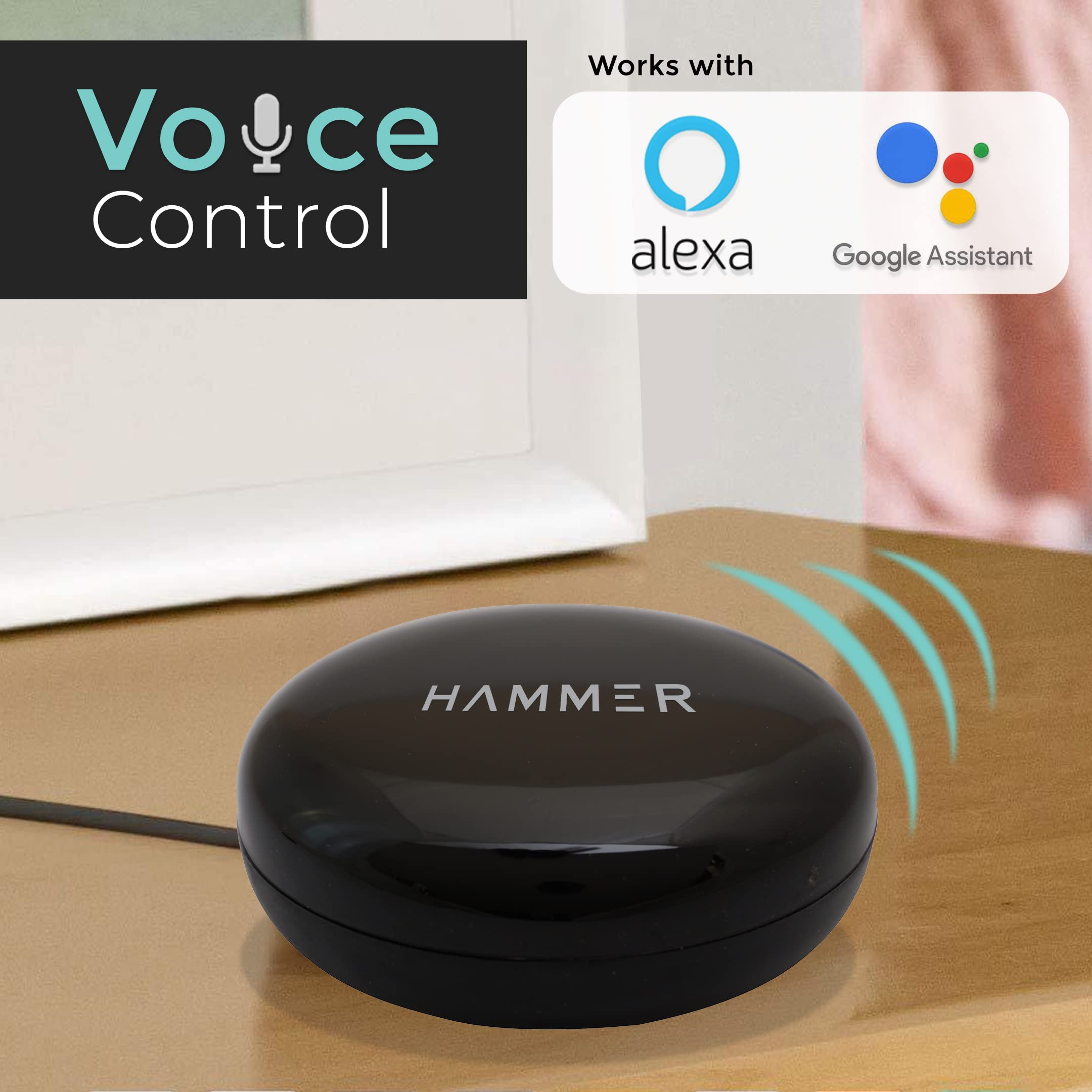 Hammer WiFi Remote, Smart IR Control Hub, Compatible with Alexa 