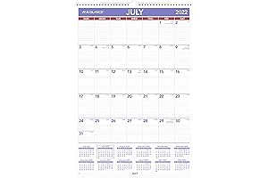 AT-A-GLANCE 2022-2023 Wall Calendar, Monthly Academic, 15-1/2" x 22-3/4", Large, Student