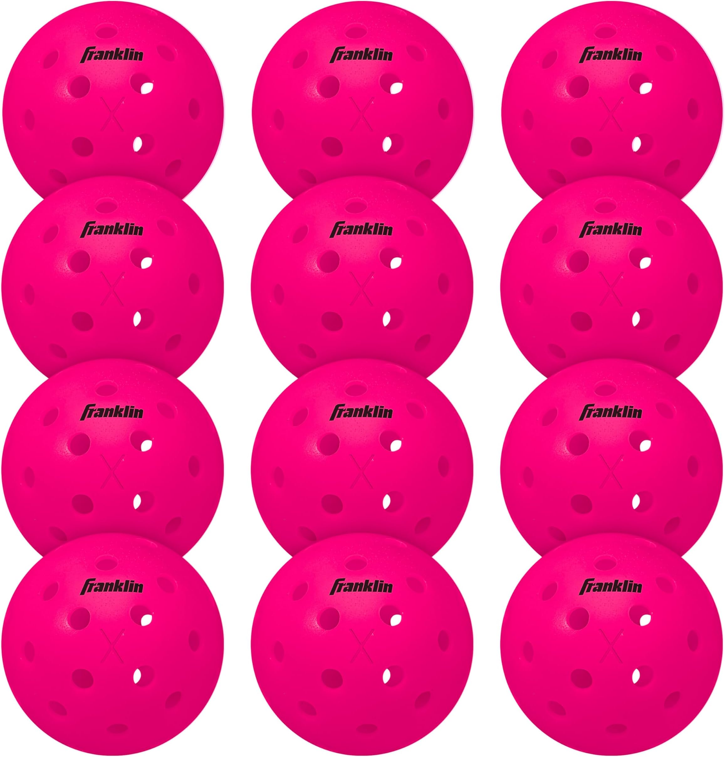 Franklin Sports X-40 Outdoor Pickleballs - USA Pickleball (USAPA) Approved Pickleball Balls - Official US Open Ball