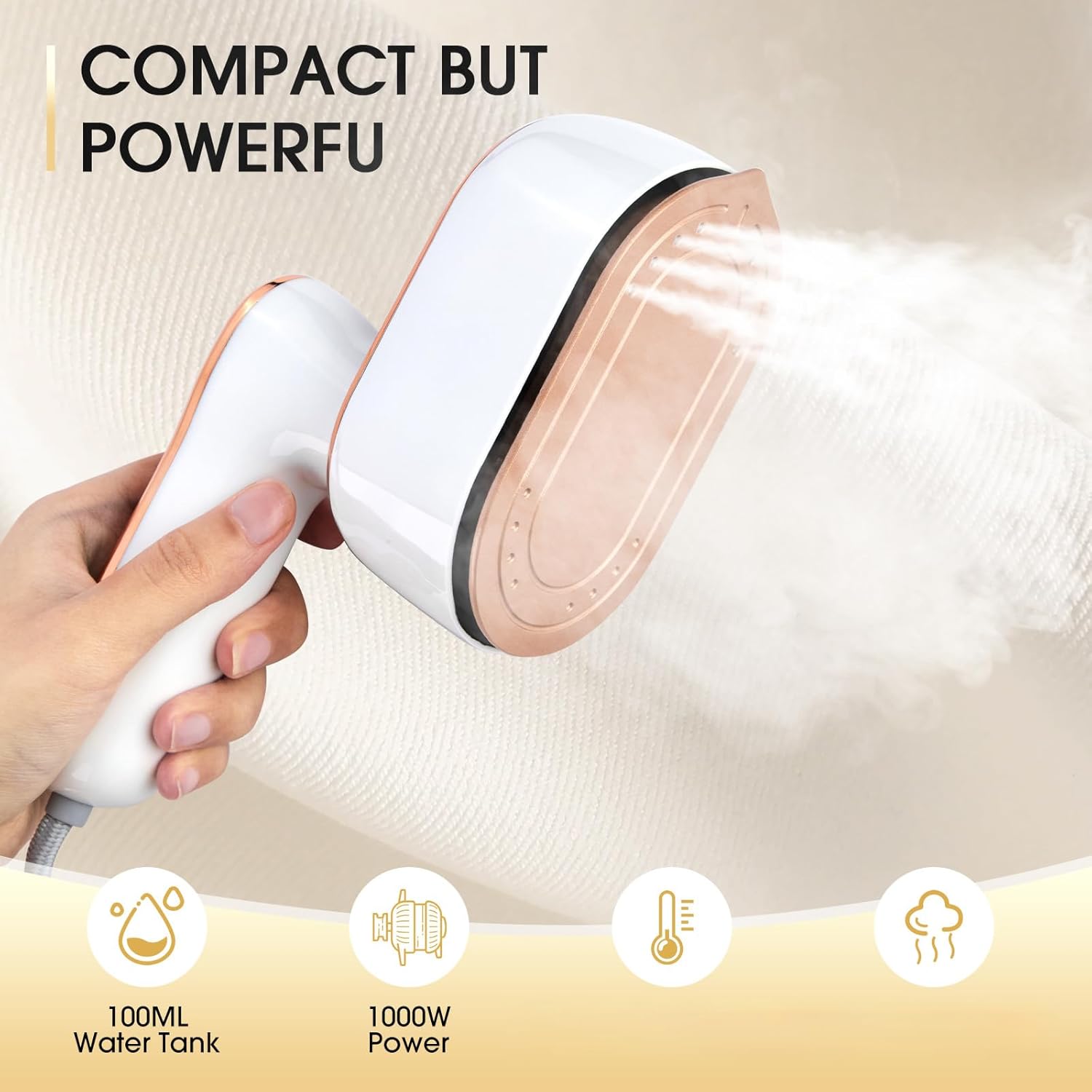 Portable Steamer Steam Clothes Iron Handheld Portable Home Travelling For Clothes Ironing Wet Dry Hot Ironing Machine Mini Steam Garment Steamer for Home Travel Business