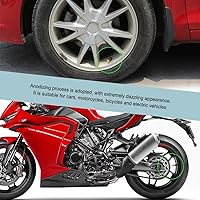 Vista 5 de 5 tapas de vástago de válvula de neumático, cubierta de tapas de aire, juego de tapas de válvula de neumático de aluminio anodizado, accesorios