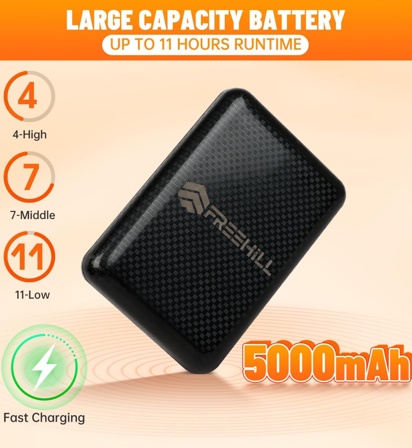 FREEHILL Merino Wool Heated Socks for Men Women, 5000mAh One-Click Control Rechargeable Cold Weather Heated Ski Socks - Image 6