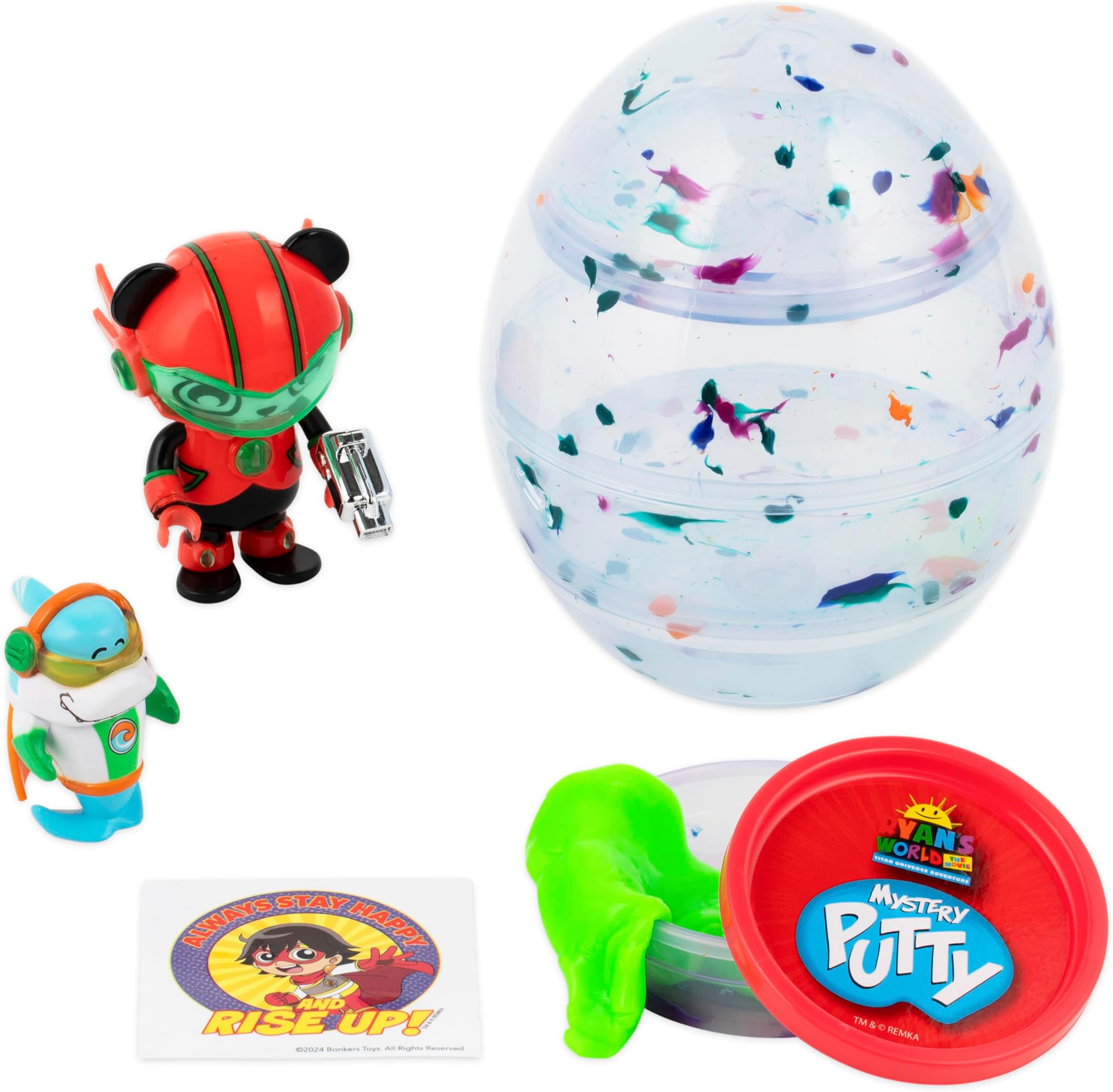 Ryan’s World Mini Mystery Egg, Includes 4 Surprise Mystery Toys Inside, Official Ryan’s World Toys for Boys & Girls 3+, Mystery Toys