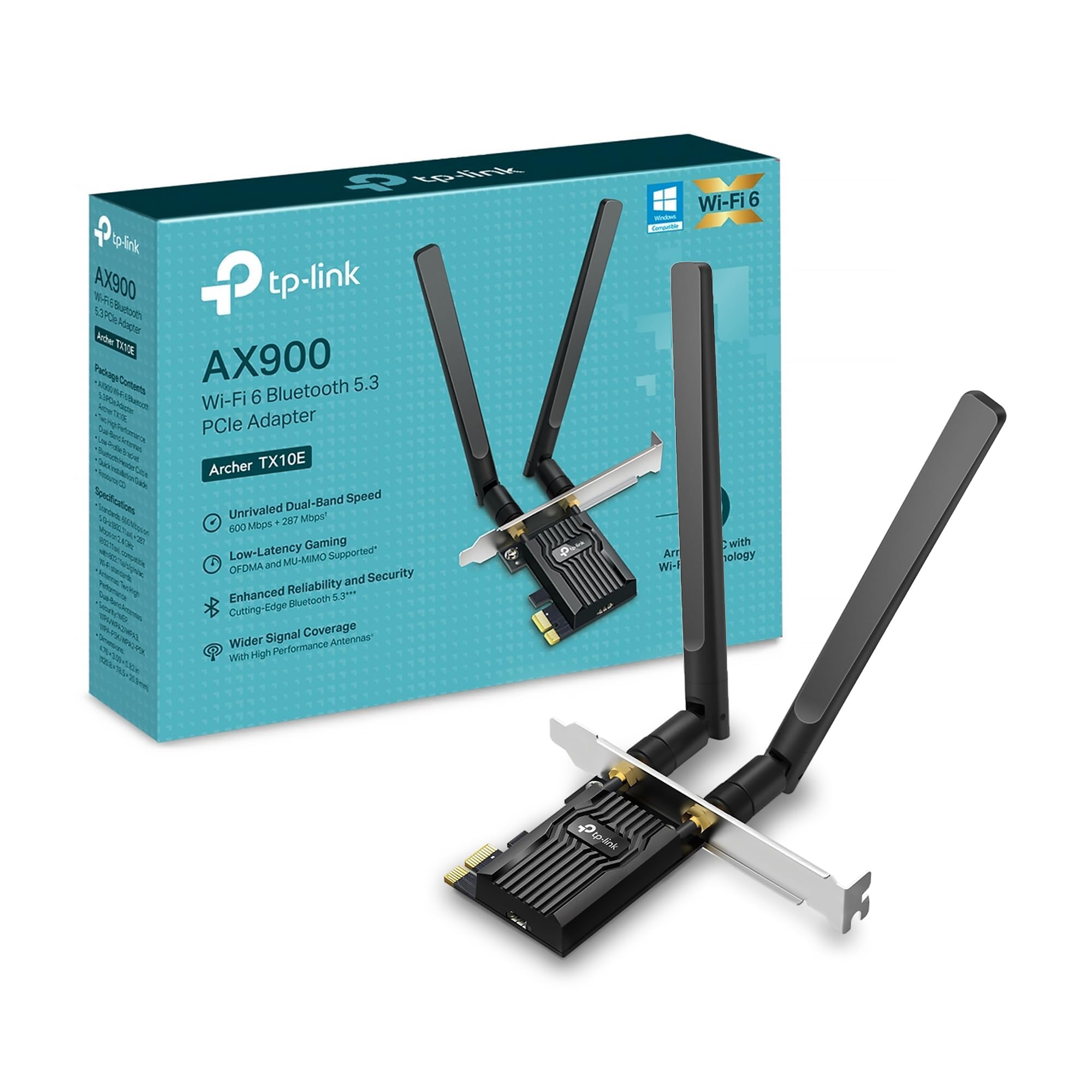 TP-Link Archer TX10E AX900 WiFi 6 WiFi Card PCIe WiFi Card