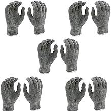 Cotton Hand Gloves Grey 1 Set-Pack of 5