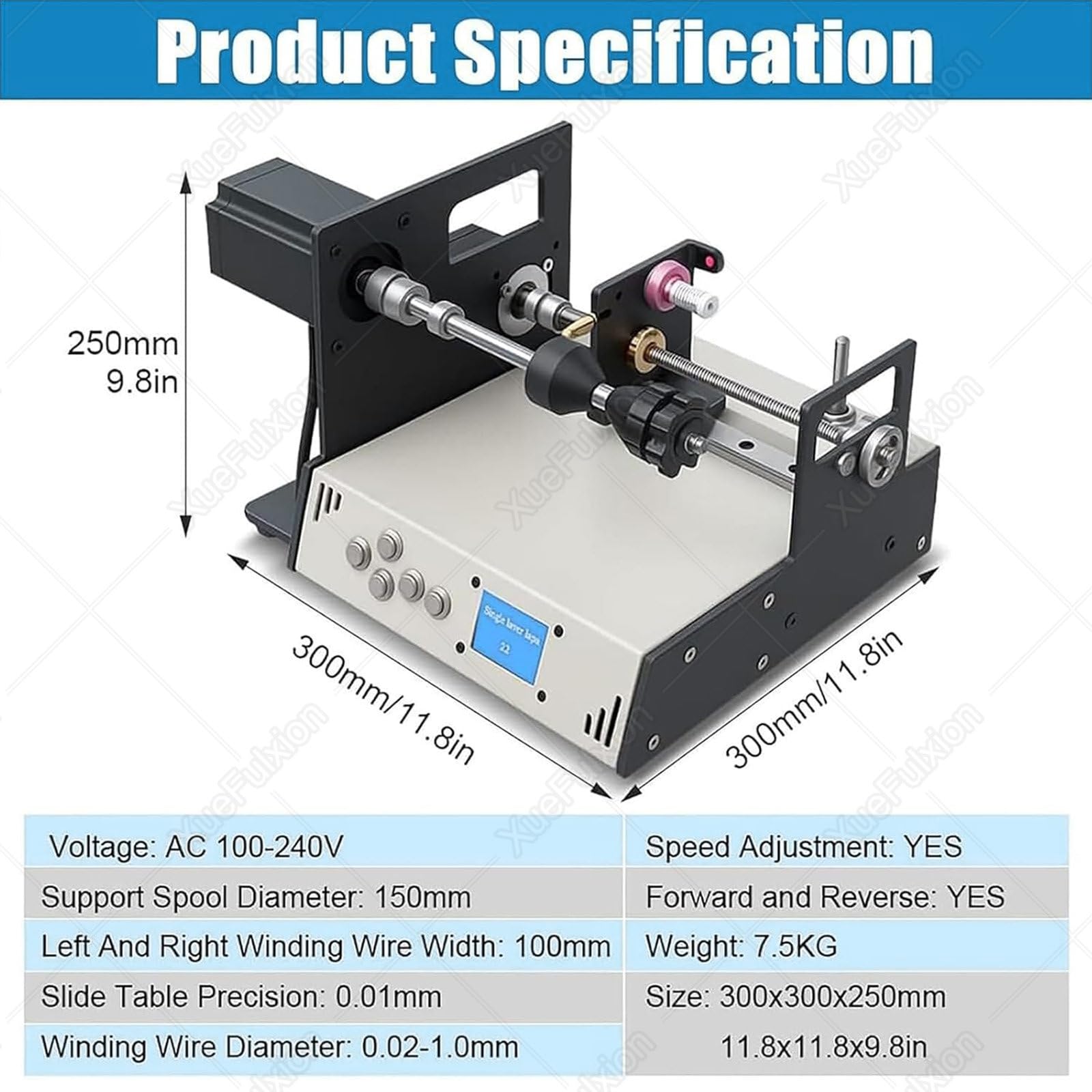 Bobinatrice per bobine, avvolgicavo automatico per impieghi gravosi per una produzione efficiente di solenoidi, trasformatori e bobine per motori elettrici - Industrial-Grade