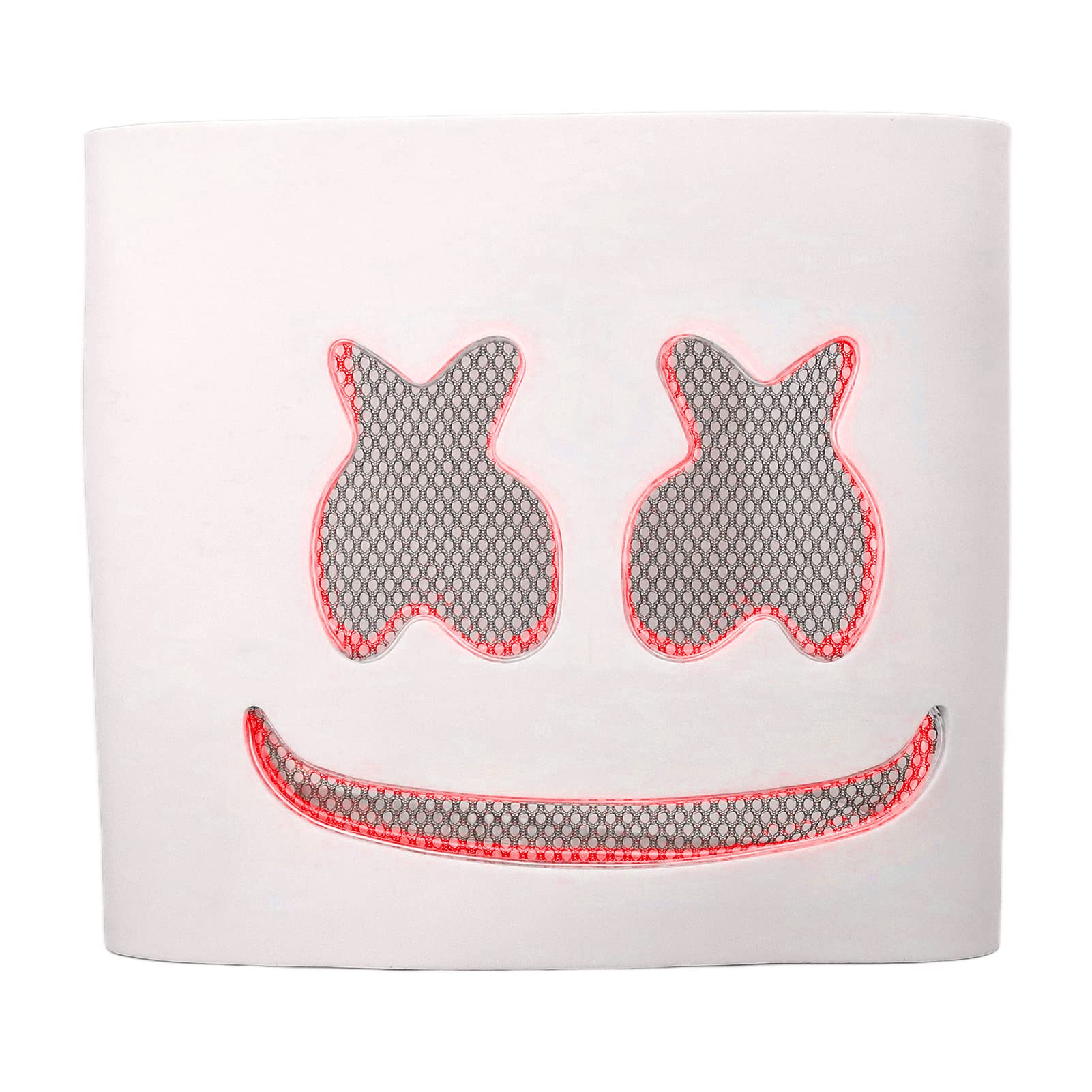 LED Music Light Head Cover, Light Breathable DJ LED Head Cover EVA (Red)-image-20