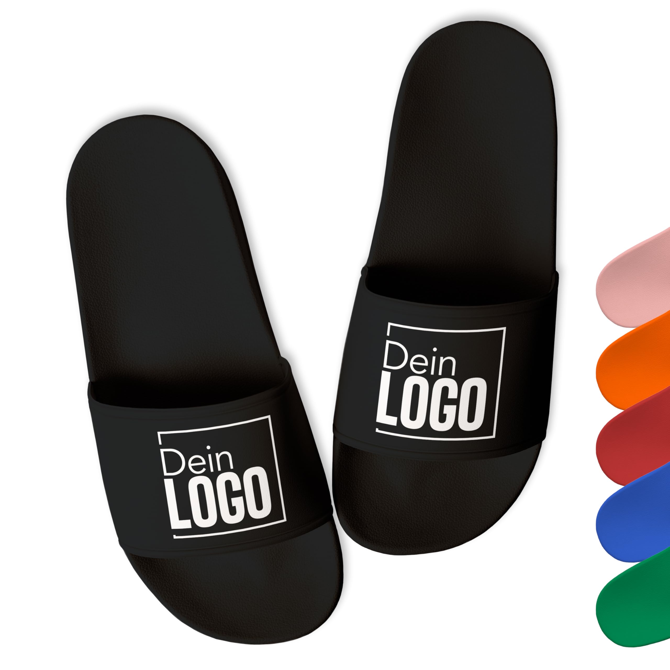 True Statements Badelatschen personalisiert mit eigenem Logo/Bild – selbst gestalten - Schlappen Slipper Slides