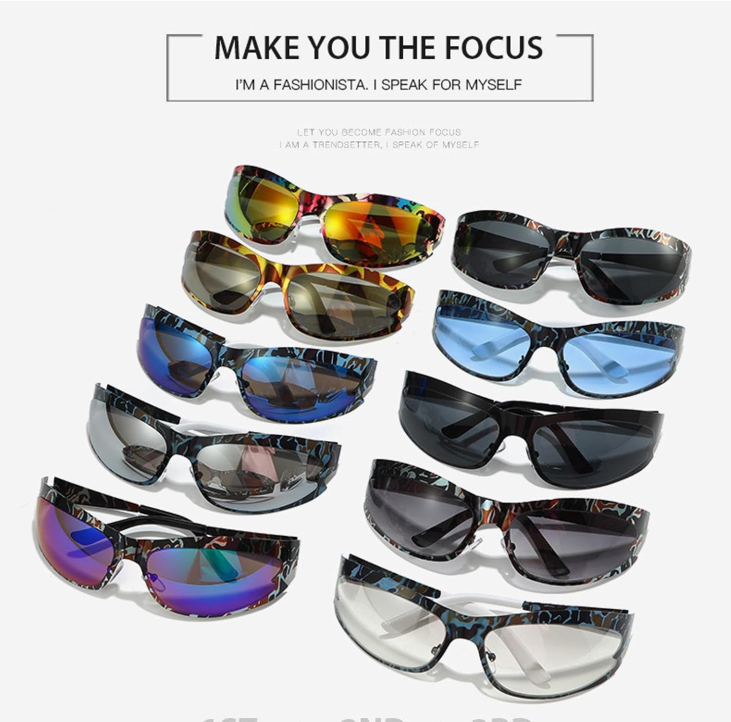 Trend Sunglasses Women Men Fashion Vintage Cat Eye Sun Glasses Outdoors Sports Cycling Goggles Uv400