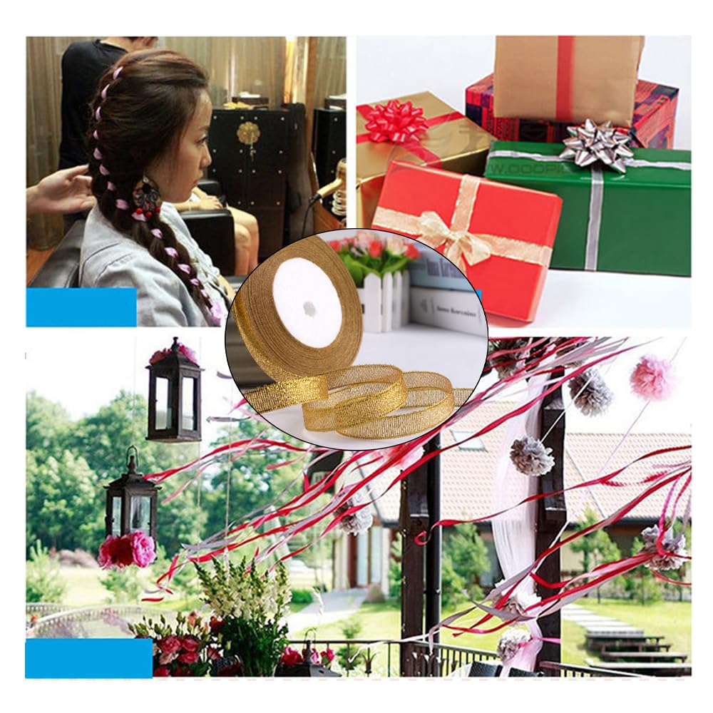 Cinta de 10 rollos de 1 cm x 22 m por ambos lados, brillante, textura sedosa, cinta de raso adecuada para ramo de flores, manualidades, cajas de regalo, accesorios para el pelo, vestidos