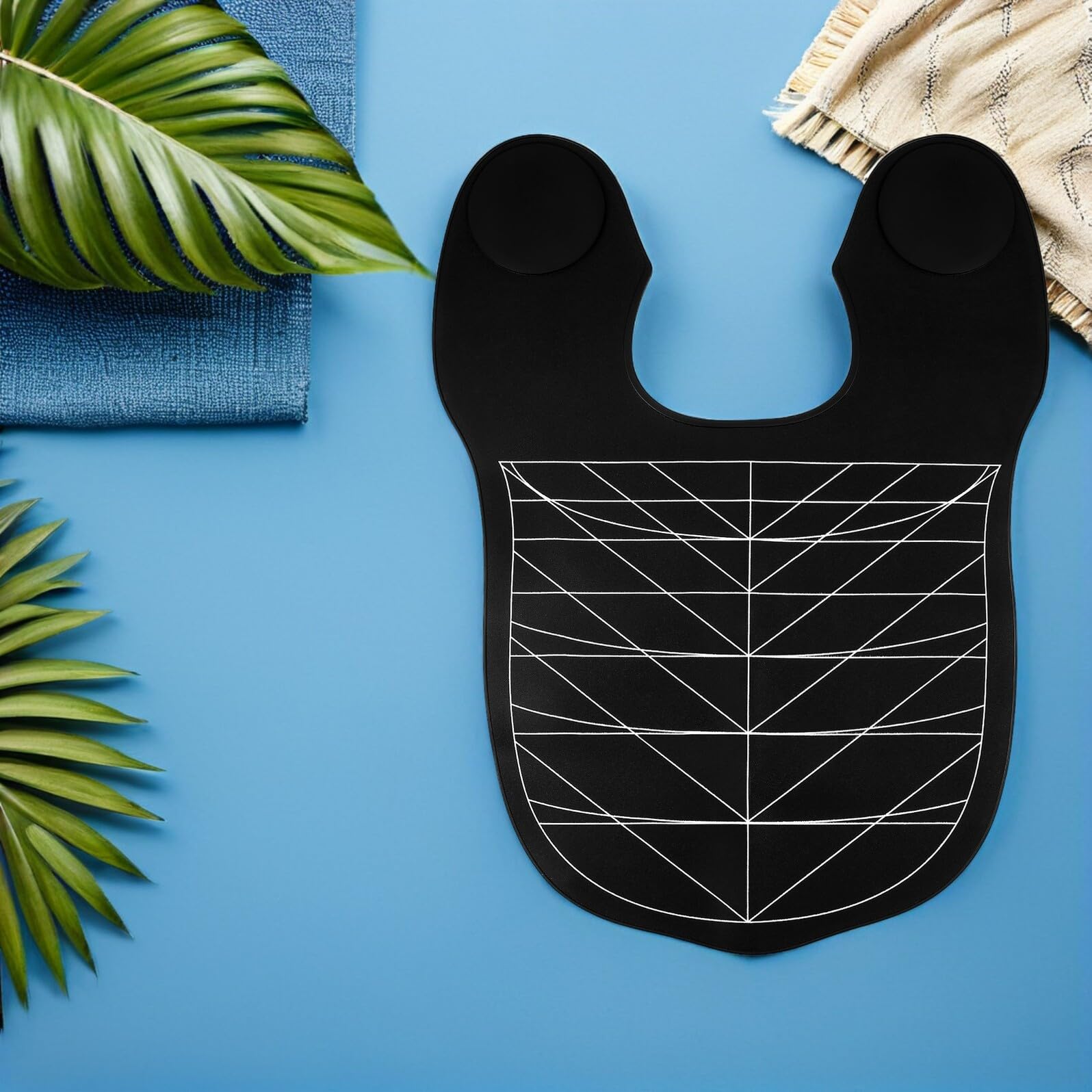 Capa de Corte de Pelo de Silicona Negra 2 Piezas Profesional | Protección Reutilizable, Diseño Ergonómico Cómodo, Uso en Procedimientos de Salón