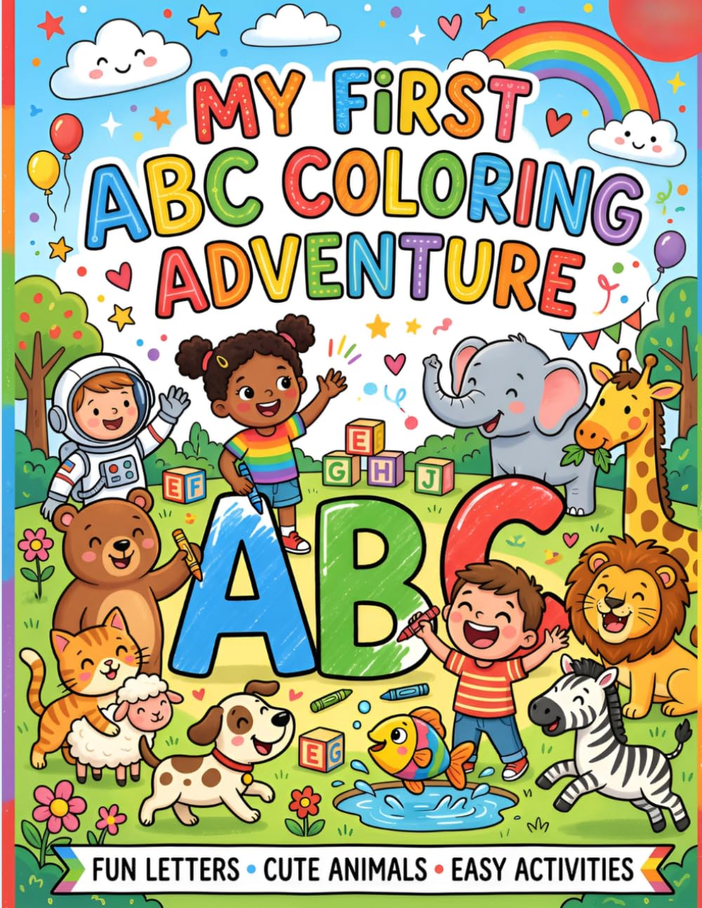 My First ABC Coloring Adventure: Fun Alphabet Coloring for Kids Ages 3-5