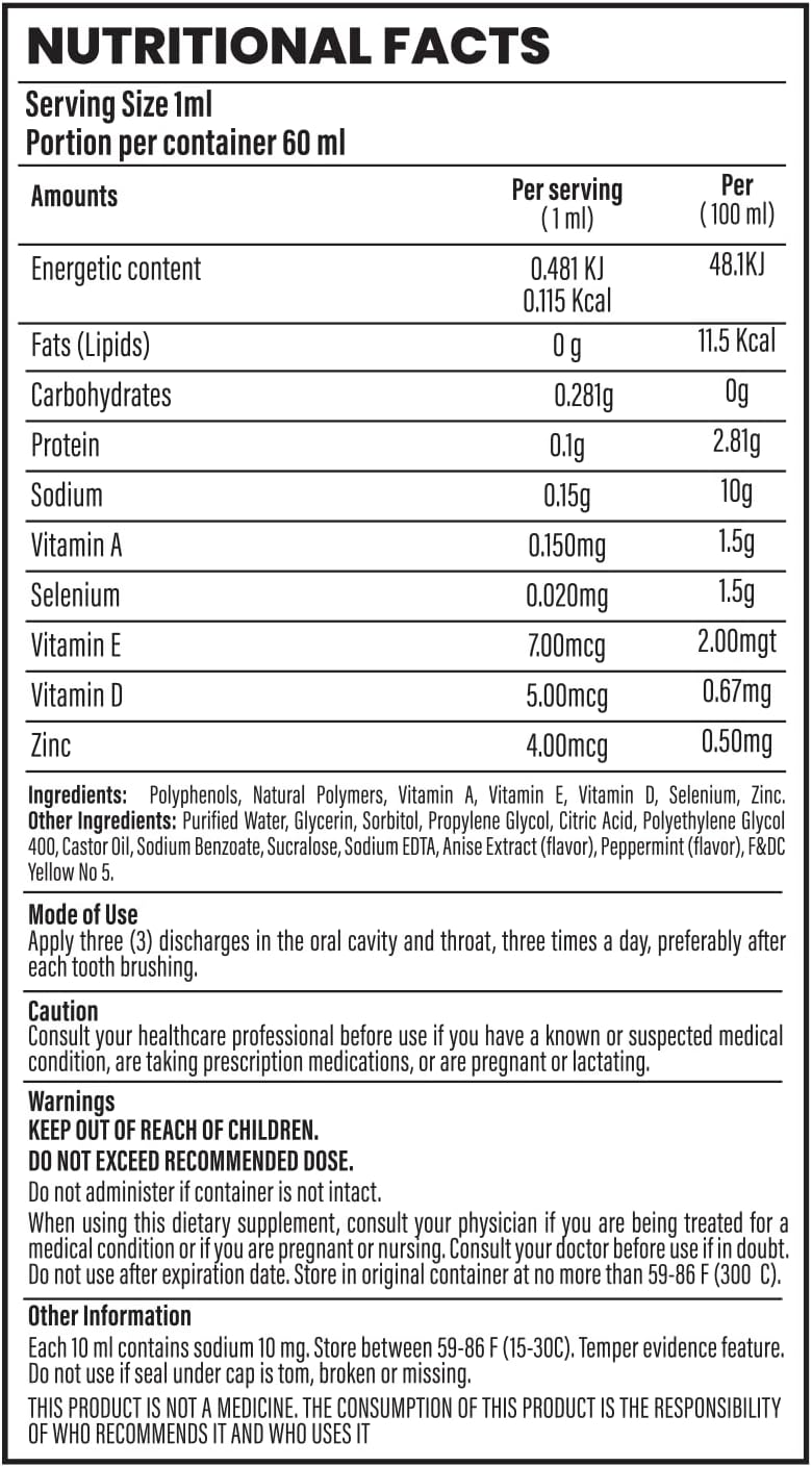 Deep Block - Immune Support Booster - Immune System Support - Daily Mouth Spray - Vitamin D and Zinc - PPG Nutritional