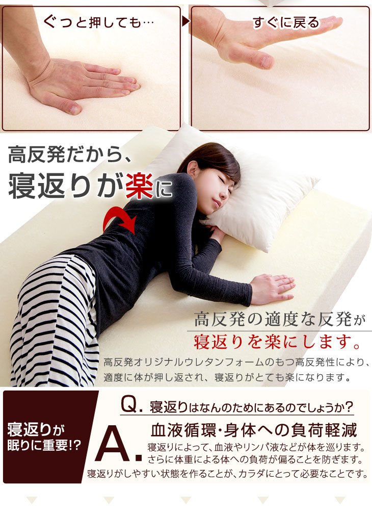 Amazon｜三つ折り 30D 13810040 (Brown)｜折りたたみマットレス