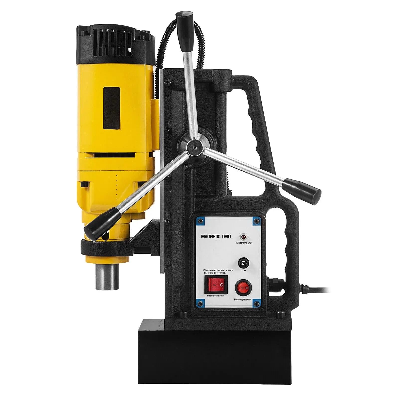 Taladro magnético de 1200 W, taladro magnético de 13000 N, profundidad máxima de perforación, fuerza magnética, roscado