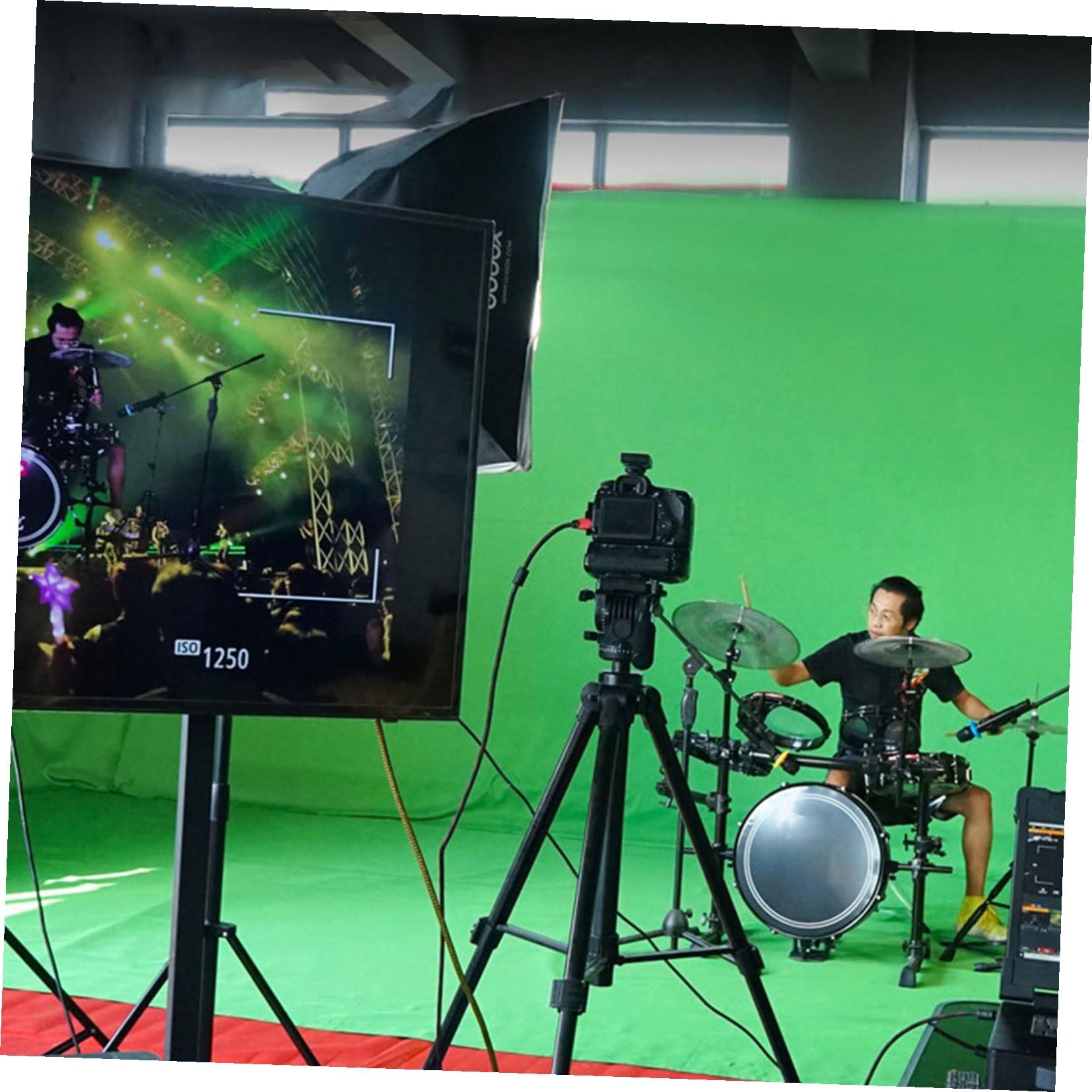 VILLCASE Sfondo in Tessuto Per Fotografia Fondale Video Reversibile Panno Fotografico Lavabile e Stirabile Per Servizi Fotografici Decorazioni Feste e Video Produzione