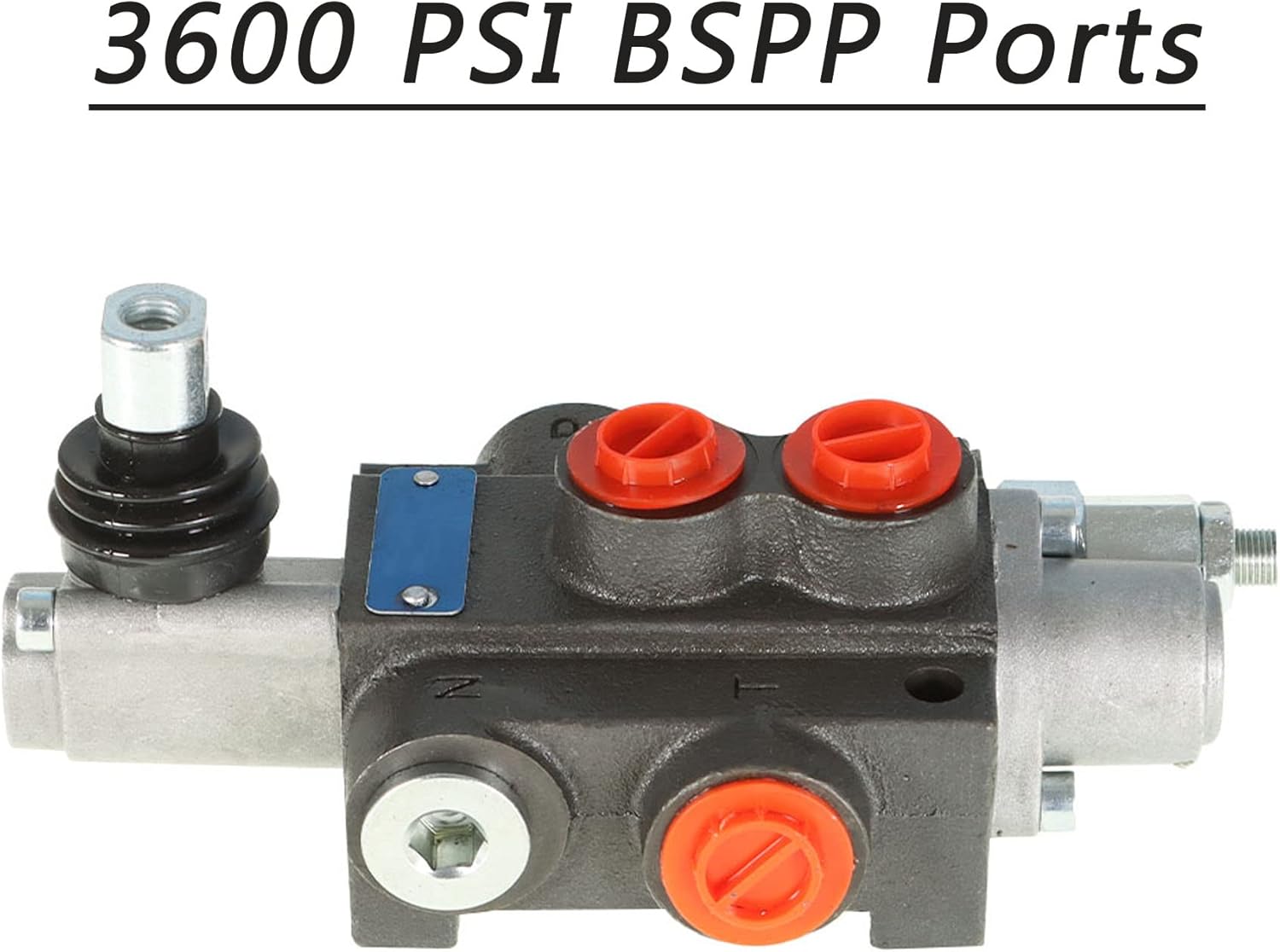kimllier Hydraulic Directional Control Valve 1 Spool 13GPM 3600PSI BSPP Ports, Adjustable Double Acting Hydraulic Valve Fit for Small Tractors Loaders