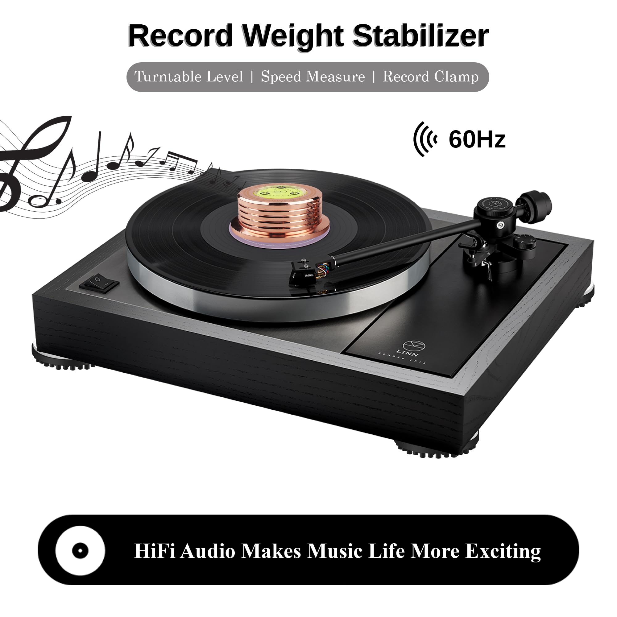 Breakaweight Record Stabilizer スタビライザー Breakaweight - Record Stabilizer Turntable Weight (1 unit