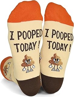 GOLIN Novelty Birthday Christmas Gifts for Men Women - Funny Saying Crew Socks Silly Funky Dress Socks