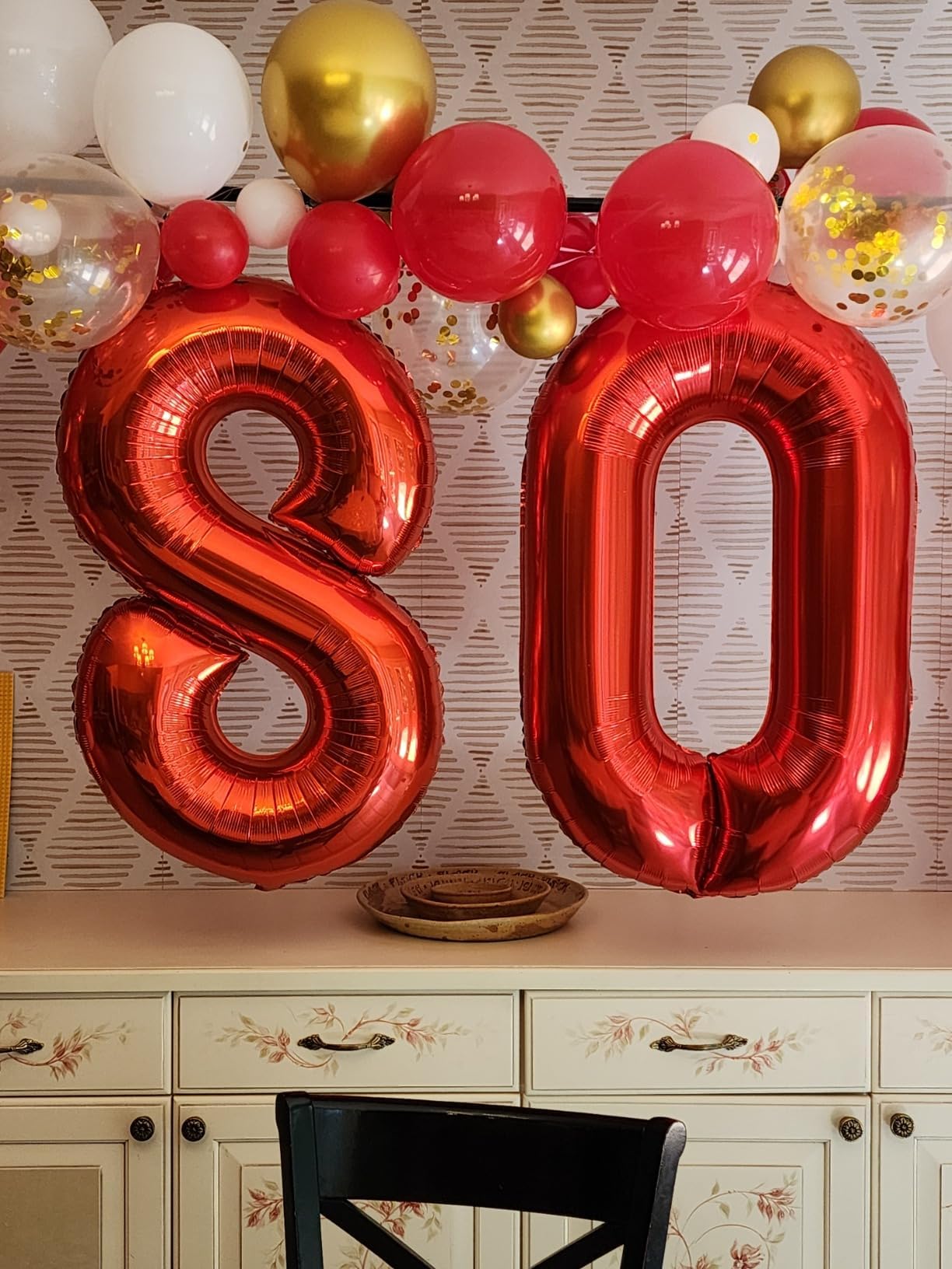 Luftballon Zahl 40 Zoll Rot 1 Luftballons Ein Geburtstag Dekorationen Baby Mädchen Junge 1. 11 Geburtstag Mylar Folienballons Zahlen