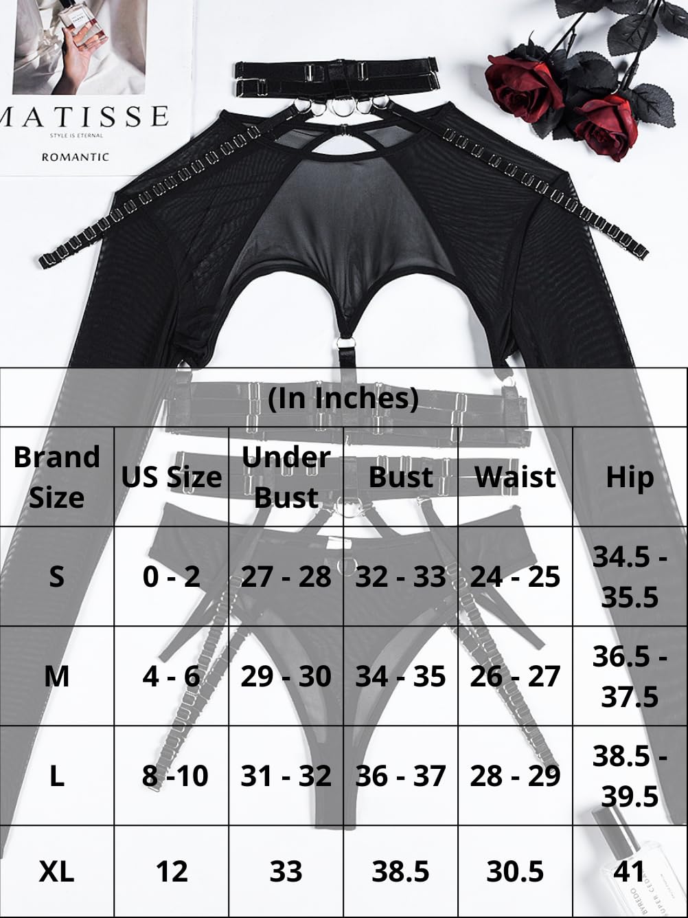 Rave Outfit, Adjustable Strappy, Contrast Color, Choker, Chain Belt