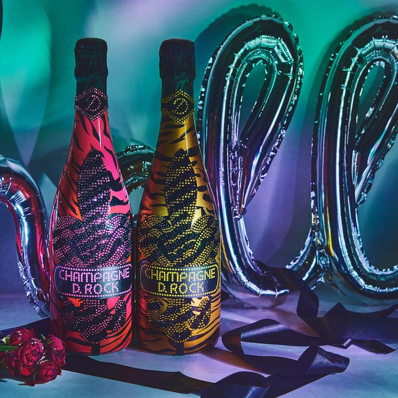 ディーロックシャンパンロゼルミナス　D.ROCK.ROZE LUMINOUS ROSE LUMINOUS（ロゴ部分発光） - シャンパンD.ROCK