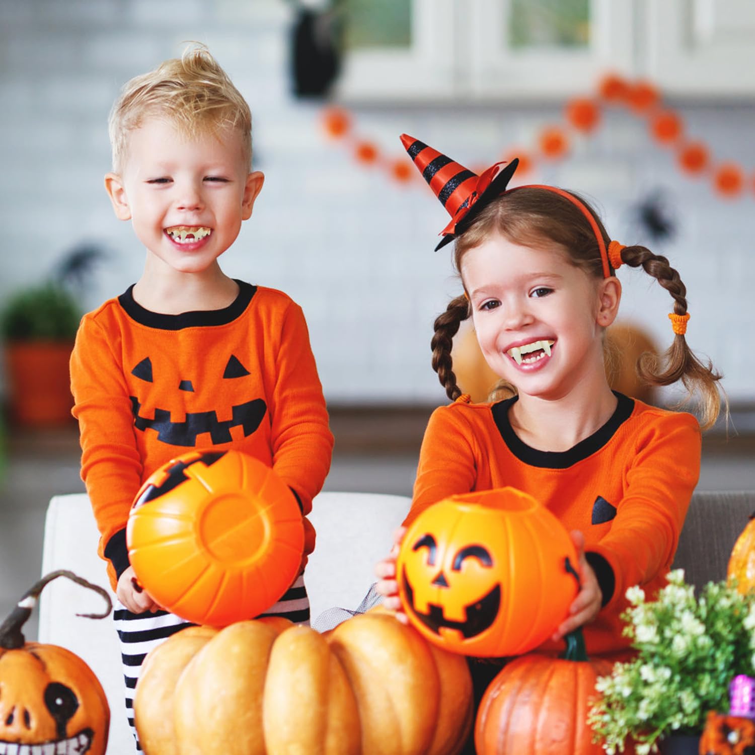 12 Pieces Fake Teeth, Fake Tooth, Fake Vampire Teeth, Halloween Teeth, Dracula Teeth, Joke Teeth Adult - Image 2