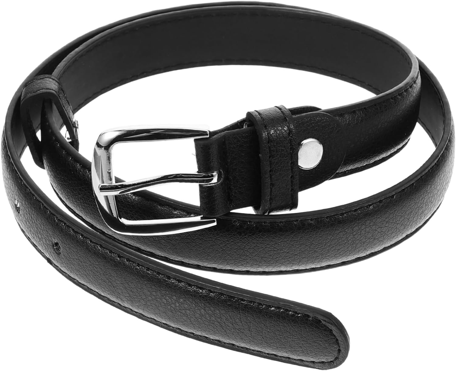FRCOLOR Boys Leather Belt for Versatile Fashion Belt for All Pants Styles Simple Design with Decorative Details Fits Ages