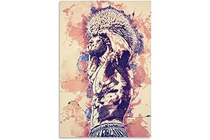FWAHREN Khabib Nurmagomedov - Immortalized on Canvas: A Majestic Decor for Your Abode