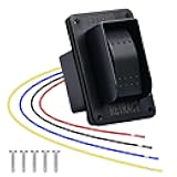 Power Stabilizer Switch, Briidea RV Electric Jack Switch with Harness 12V Extend Retract for Stabilizer Jacks, Black