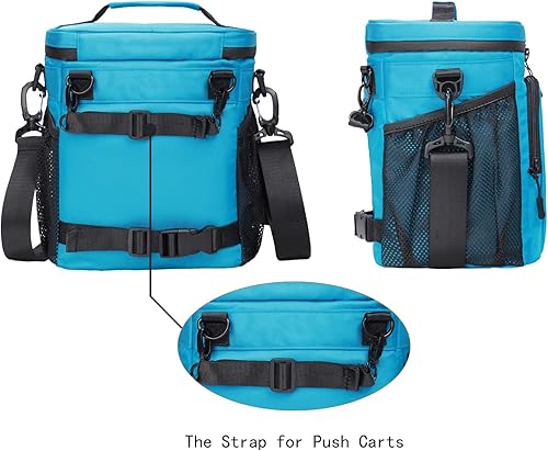 Miniatura 3 de Enfriador de golf, bolsa térmica suave con aislamiento para 12 latas, se adapta al carrito de golf