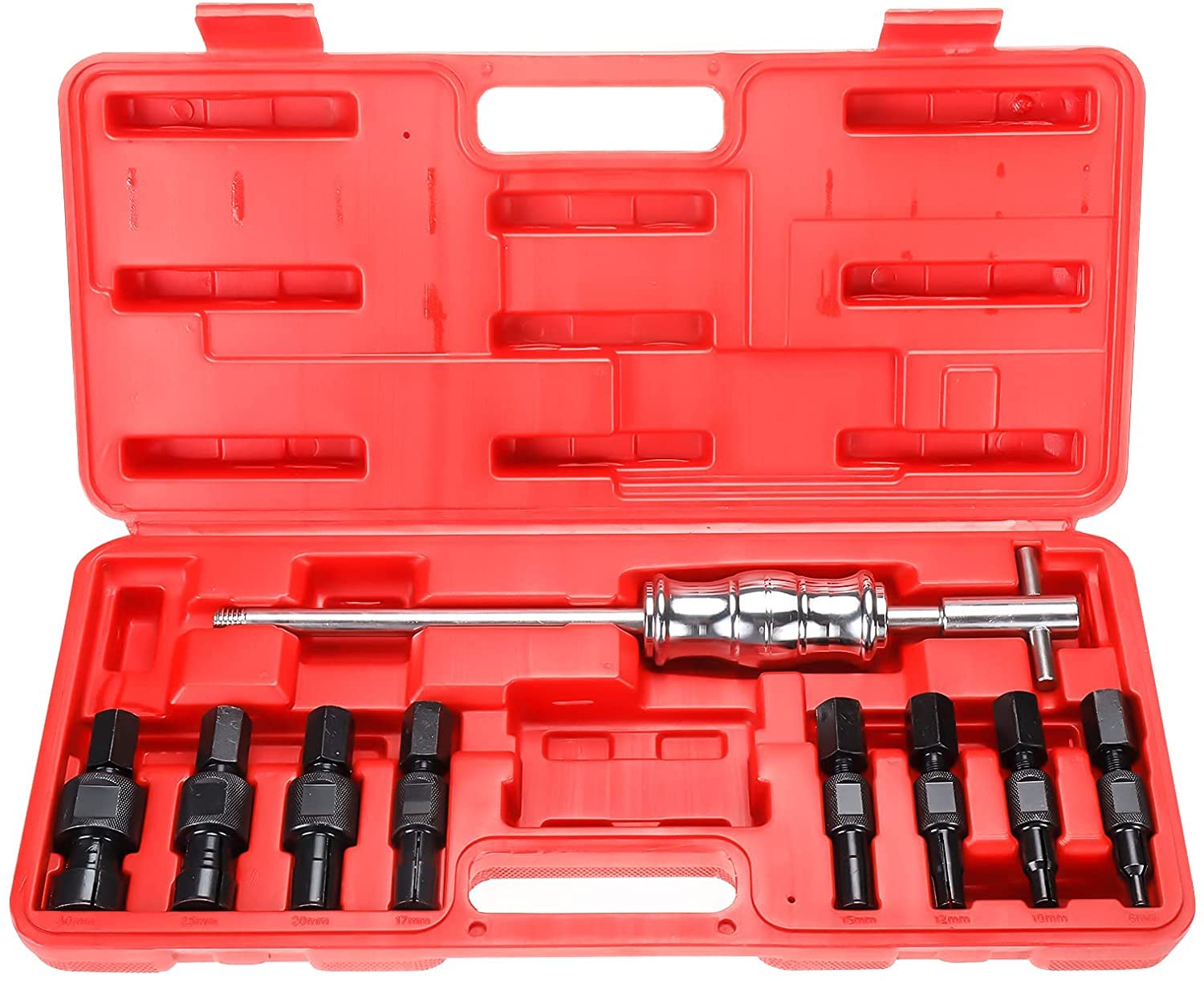 VOLTZ DN-D1090 9 pcs Inner Hole Slide Hammer Set Blind Bearing Puller Kit Remover Inner Bearing Puller Slide Hammer Kit 8-32mm Collect Hand Tools Set…-picture-5