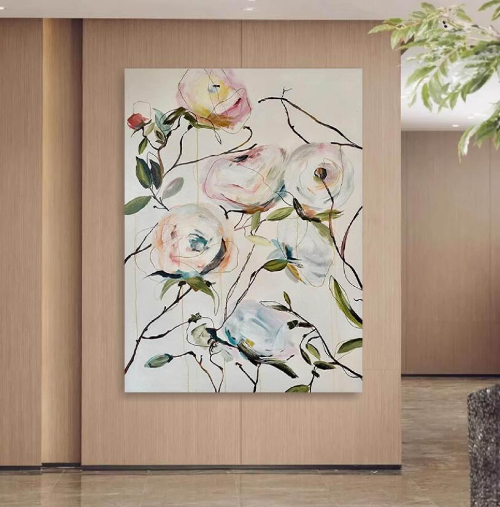 Peinture à l'huile sur toile grande taille décoration d'image salon