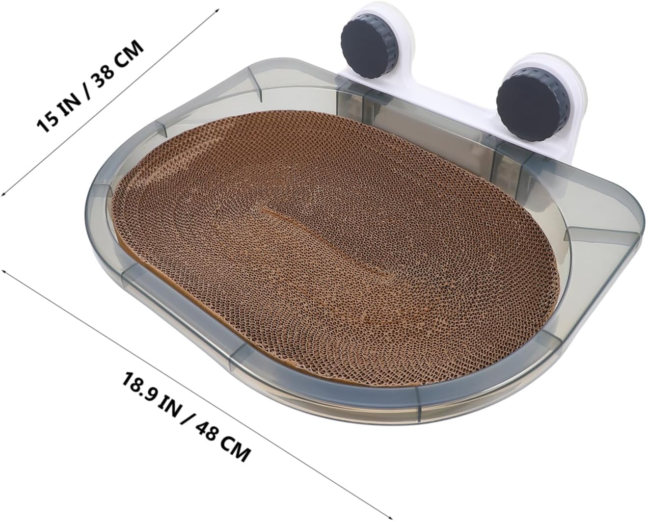 Cat Window Perch with Integrated Scratching Saving Pet Hammock Bed for Large Cats Quick Secure Mounting with Suction Cups for Indoor Window Relaxation