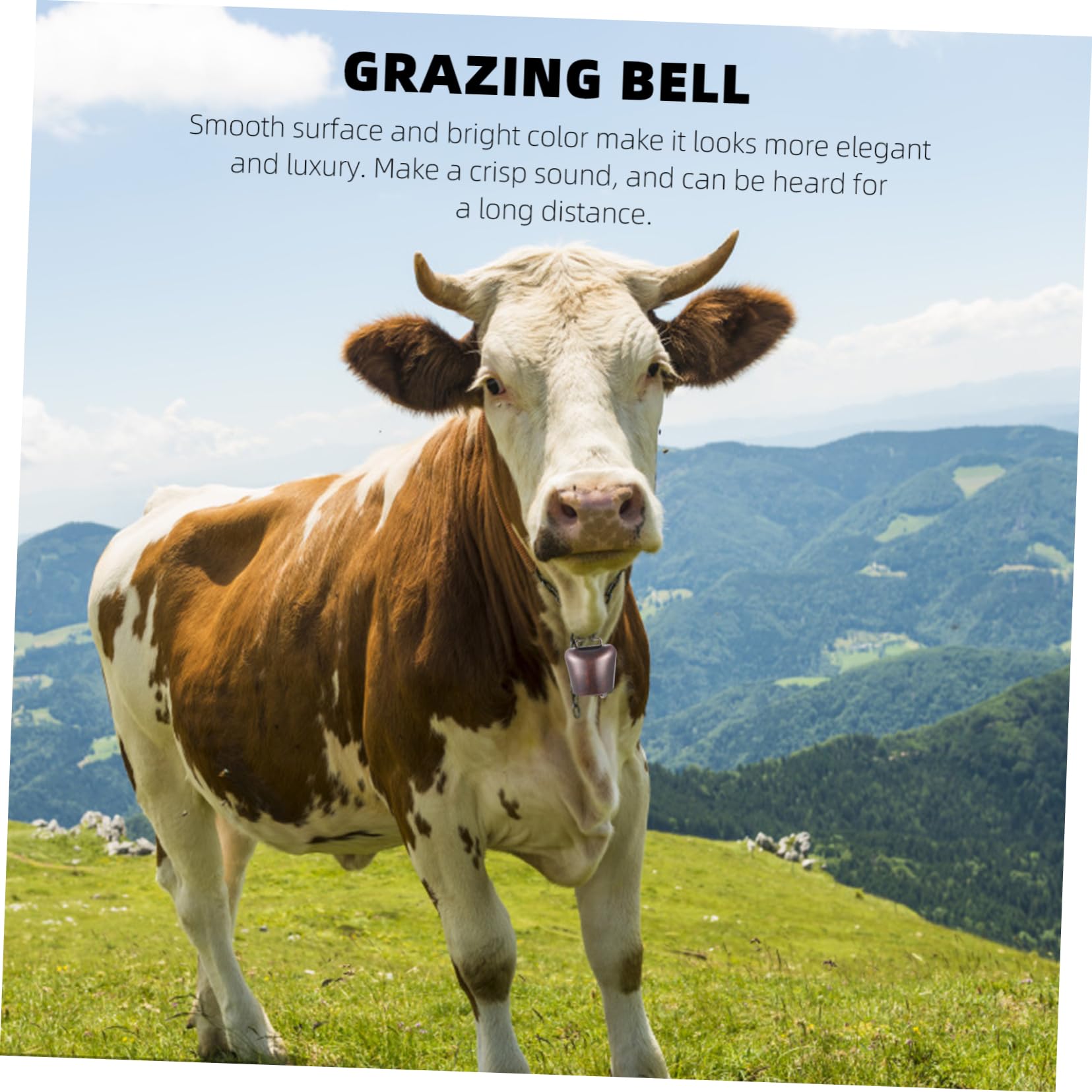 STOBAZA 2pcs Vintage Sheep Bell Copper Hanging Grazing Bells for Farming Animal Lost Alarm