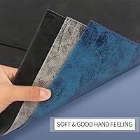 Vista 6 de Toplive Document File Folder, Waterproof Thin PU Leather A4 Envelope Folder File Document Organizer Storage Case, Filing Envelope Folder with Blue