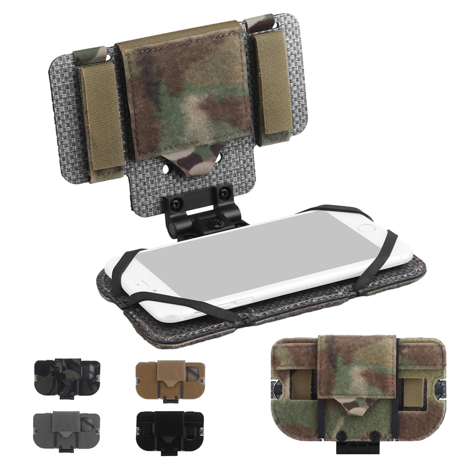 Support de téléphone tactique MOLLE pliable pour éviter les chutes en extérieur