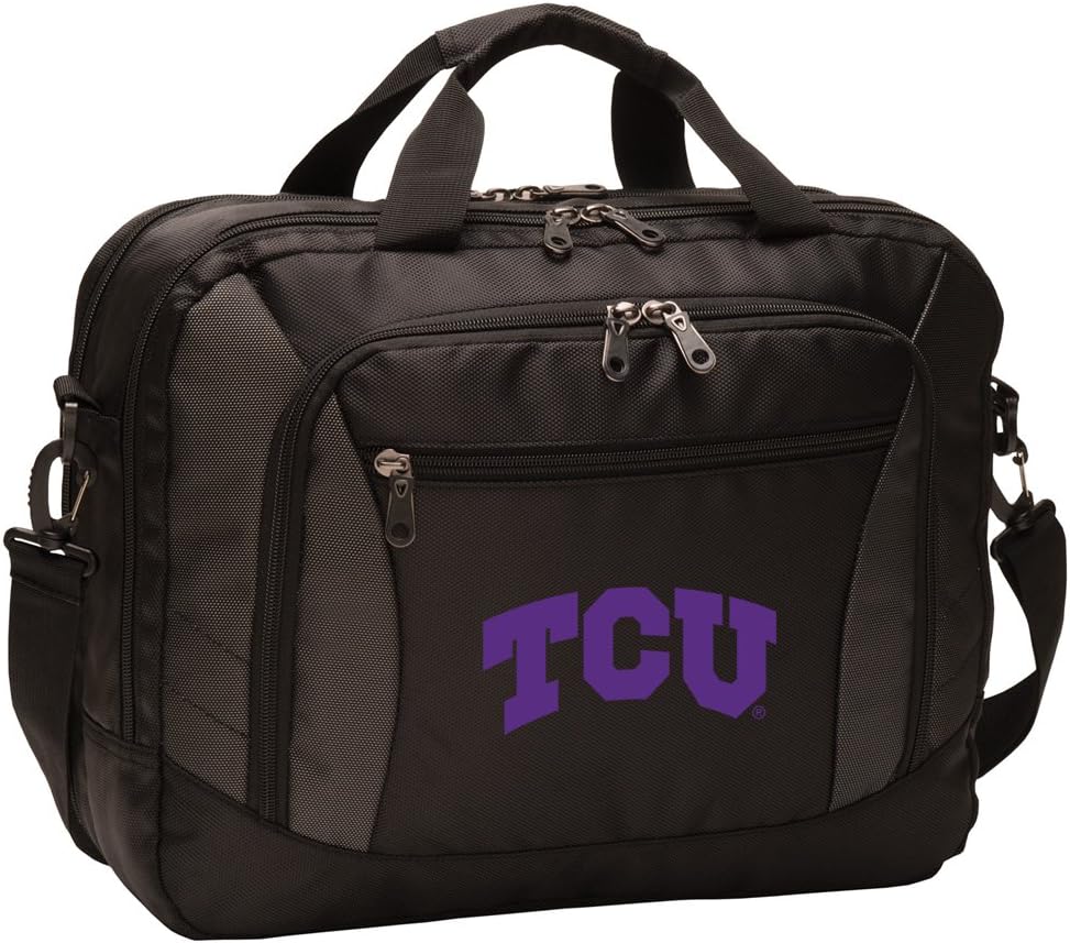 Broad Bay Texas Christian University Laptop Computer Bag TCU Messenger Bag Briefcase