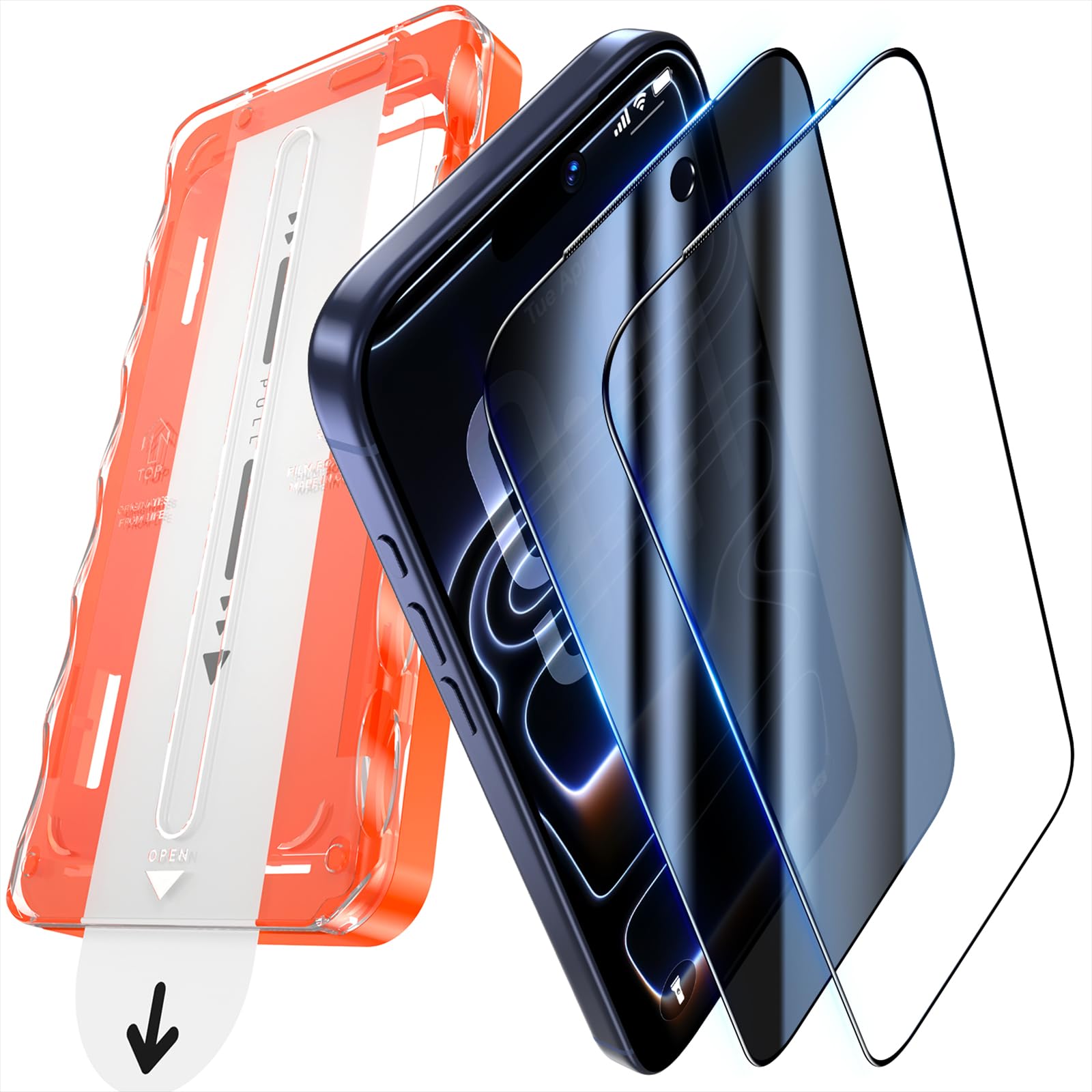 IMBZBK Vetro Privacy Per IPhone – Protezione Antispia E Installazione Automatica Senza Bolle