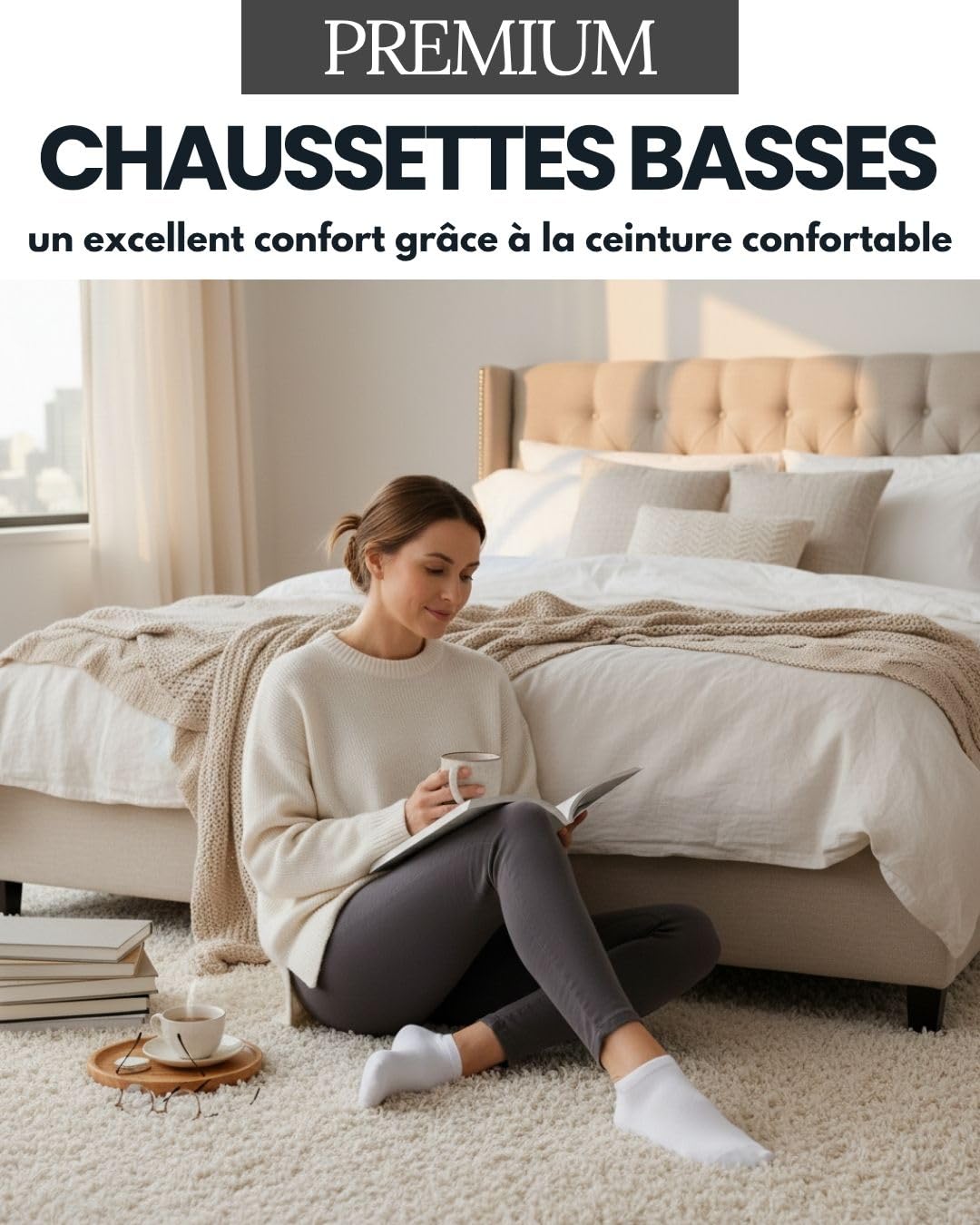 10 Paires Chaussettes Basses Homme Femme Socquettes Coton Respirantes