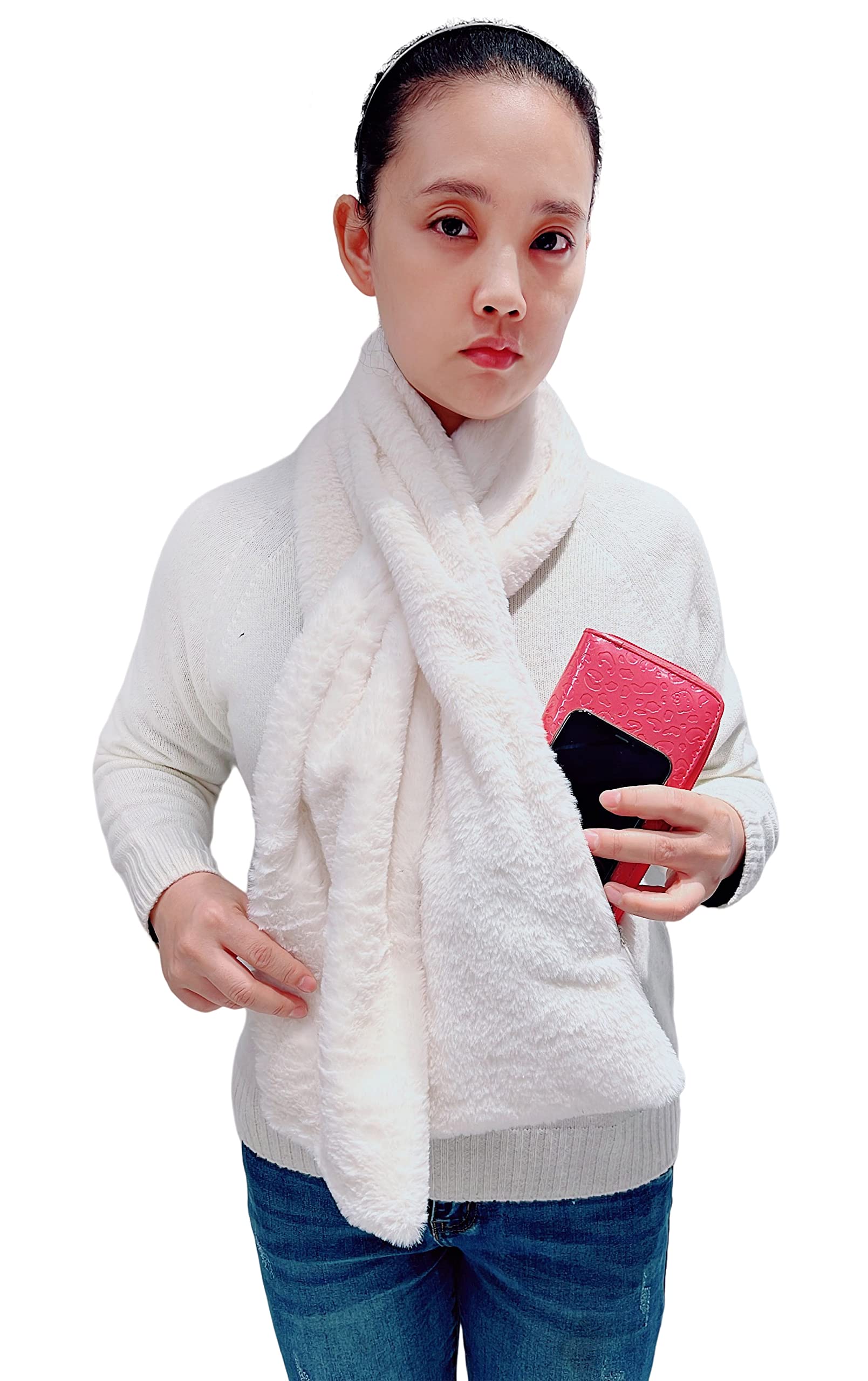Lina & Lily Faux Fur Scarf